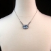 Glorious 1940's 16.61ct t.w. Aquamarine & Diamond Platinum Necklace Pendant