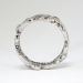 Art Deco 1.54ct t.w. 1930's Platinum & Diamond Floral Eternity Band Ring Size 5-5.25