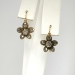 Lovely Victorian 1890's .72ct t.w. Rose Cut Diamond Rose Gold Flower Earrings 14k 