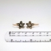 Lovely Victorian 1890's .72ct t.w. Rose Cut Diamond Rose Gold Flower Earrings 14k 