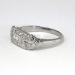 Art Deco .50ct t.w. Baguette & Single Cut Diamond Band Ring Platinum