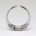 Art Deco .50ct t.w. Baguette & Single Cut Diamond Band Ring Platinum