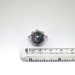 Large 12mm Cultured Tahitian Black Pearl & .16ct t.w. Diamond Sputnik Halo Ring 14k