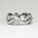 Art Deco 1.54ct t.w. 1930's Platinum & Diamond Floral Eternity Band Ring Size 5-5.25