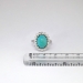 Exceptional 7.48ct t.w. 1970's Robin's Egg Blue Turquoise & Diamond Halo Ring Platinum