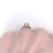 Charming 1.92ct t.w. Old European Cushion Cut Diamond Filigree Engagement Ring Platinum