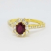 Timeless 1.15ct t.w. Estate Ruby & Diamond Princess Diana Ring 18k