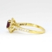 Timeless 1.15ct t.w. Estate Ruby & Diamond Princess Diana Ring 18k