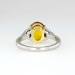 Estate Buttery 3.38ctw Yellow Sapphire & Moon Shape Diamond Ring 18k/Plat