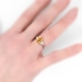 Estate Buttery 3.38ctw Yellow Sapphire & Moon Shape Diamond Ring 18k/Plat