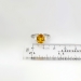 Estate Buttery 3.38ctw Yellow Sapphire & Moon Shape Diamond Ring 18k/Plat