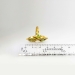 Antique Diamond Ring Art Nouveau 1900's Green Enamel Peruzzi Cushion Cut Old Mine Cut Diamond 18k Yellow Gold Ring