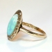 Art Nouveau 1900s 2ctw Opal & Rose Cut Diamond Halo Ring 10k