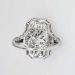 Edwardian 1920's 2.19ct t.w. Old European Cut Diamond Engagement Anniversary Ring Platinum