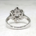 Vintage 1.33ct t.w. Old Mine Cut Diamond Floral Milgrain Bezel Platinum Ring