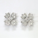 Estate Tiffany & Co. .70ct t.w. Diamond Floret Snowflake Stud Earrings Platinum