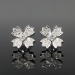 Estate Tiffany & Co. .70ct t.w. Diamond Floret Snowflake Stud Earrings Platinum