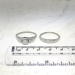 Art Deco 1930's Engagement Wedding Ring Set .11ct t.w. Old European Cut Diamond 18k