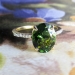 Estate 2.87ct t.w. Rich Oval Green Tourmaline & Diamond Ring 18k