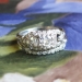 Vintage Art Deco 1930's .81ct t.w. Rare Engagement Wedding Ring Band Set Platinum