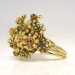 Vintage 1950's En Tremblant Multi-Stone Sapphire Emerald Ruby Diamond Flower Ring 18k