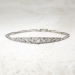 Vintage Edwardian 1920's .75ct t.w. Old European Cut & Rose Cut Diamond Bracelet 18k