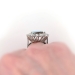 Vintage Estate 1970's 7.47ct t.w. Solid Boulder Opal & Diamond Halo Princess Di Ring 18k