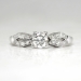 Art Deco 1930's .46ct t.w. Old Transitional Cut Diamond Engagement Ring Platinum