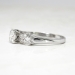 Art Deco 1930's .46ct t.w. Old Transitional Cut Diamond Engagement Ring Platinum