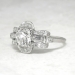  Art Deco 1930's 1.63ct t.w. Old European Cut Baguette Cut Diamond Engagement Ring Platinum