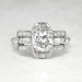  Art Deco 1930's 1.63ct t.w. Old European Cut Baguette Cut Diamond Engagement Ring Platinum