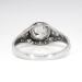 Vintage 1940's .91ct t.w. Old Transitional Cut Diamond Engagement Anniversary Ring Platinum