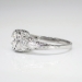 Vintage 1940's .91ct t.w. Old Transitional Cut Diamond Engagement Anniversary Ring Platinum