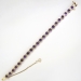 Estate Vintage 1990's 24.50ct t.w. Amethyst & Diamond Tennis Bracelet 18k Yellow Gold 7.25' Long