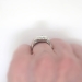 Vintage Art Deco 1930's .74ctw Old Cut Diamond Engagement Anniversary Ring Platinum