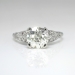 Charming 1.92ct t.w. Old European Cushion Cut Diamond Filigree Engagement Ring Platinum