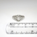 Vintage Antique Edwardian 1920's .35ct t.w. Old European Cut Floral Filigree Platinum Engagement Ring