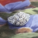 Vintage Antique Edwardian 1920's .46ct t.w. Old European Cut Floral Filigree Platinum Engagement Ring