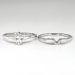 Vintage 1960's .40ct Marquise Diamond Wedding Ring Band Bridal Set 14k White Gold