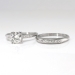 Vintage Art Deco 1930's 1.03ct t.w. Old European Cut Diamond Engagement Wedding Ring Band Set Platinum