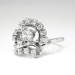 Estate Vintage 1940's Jabel .79ct t.w. Old European Cut Diamond Spray Cocktail Anniversary 18k Ring