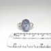 Vintage Star Sapphire Ring Lavender Blue Gray Purple Star Sapphire Diamond Cocktail Birthstone Anniversary Platinum Ring