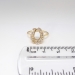 Antique Victorian 1880's .80ct t.w. Old Mine Cut Diamond Horseshoe Ring 18k Yellow Gold