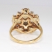 Vintage Ring Estate 1960's Topaz Diamond Flower Cocktail Birthstone Ring 14k Gold