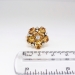 Vintage Ring Estate 1960's Topaz Diamond Flower Cocktail Birthstone Ring 14k Gold