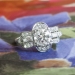  Art Deco 1930's 1.63ct t.w. Old European Cut Baguette Cut Diamond Engagement Ring Platinum