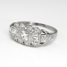 Art Deco 1930's Vintage 1.04ct t.w. Old Transitional Cut Diamond Engagement Anniversary Cocktail Ring Platinum