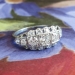 Art Deco 1930's Vintage 1.04ct t.w. Old Transitional Cut Diamond Engagement Anniversary Cocktail Ring Platinum