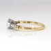 Vintage Diamond Engagement Ring Circa 1950's Retro Old Transitional Cut Diamond Two Tone Wedding Ring 14k Gold Platinum