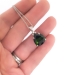 Vintage Estate 1960's H.Stern 11.08ct t.w. Green Tourmaline Diamond Pendant 18k 14k White Gold